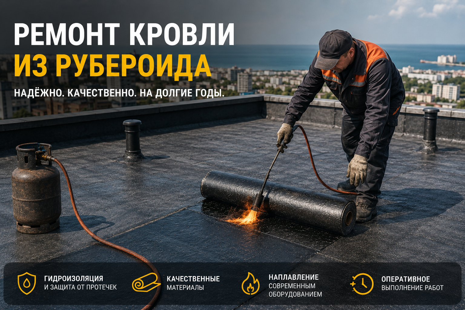 Ремонт мягкой кровли